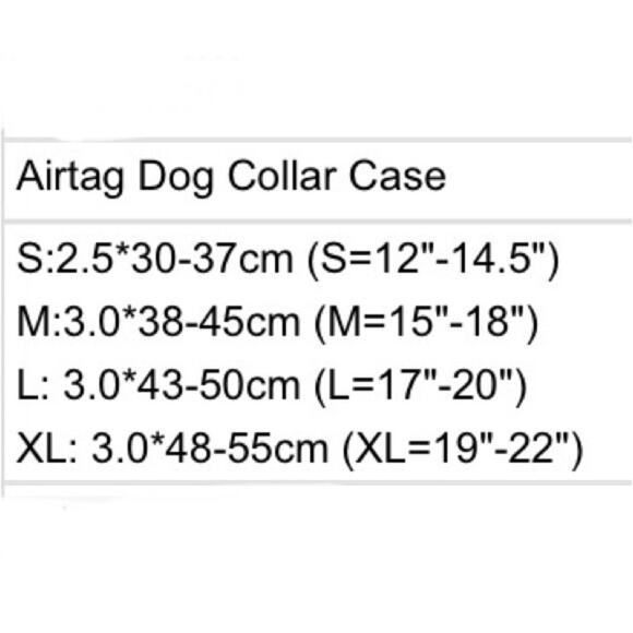 NWT dog collar orange Apple AirTag tracker reflective padded nylon medium B182 - Picture 2 of 8